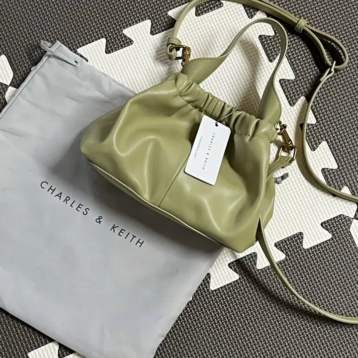 [BUNJANG] Charles & Keith Pleated Hobo Bag / [택포] 찰스앤키스 플리츠 호보백 CK2-10151077