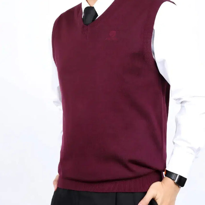 [BUNJANG] Men's V-neck Knit Vest / [새상품] 남성 브이넥 니트 조끼(일괄)