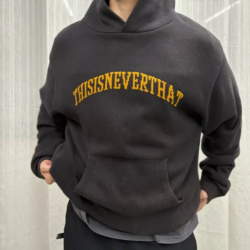 [BUNJANG] thisisneverthat Cotton Knit Hoodie / 디스이즈네버댓 코튼 니트 후드티