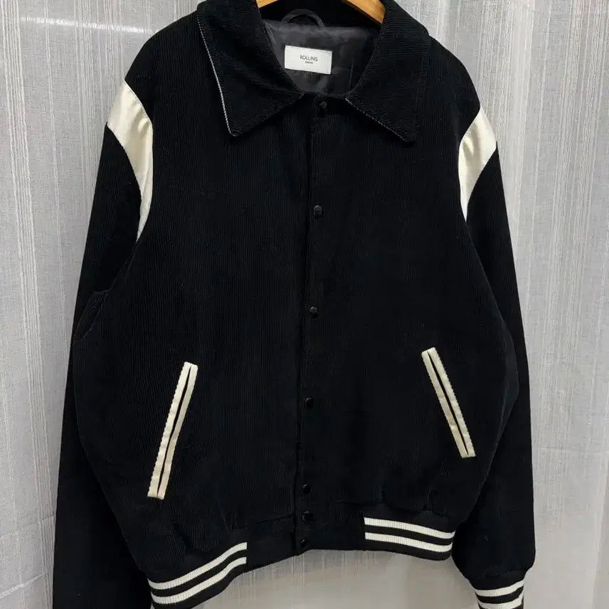 [BUNJANG] Rolling Studios Corduroy Tennis Varsity Jacket (XL) / 롤링 스튜디오 코듀로이 테니 바시티 자켓 Size:XL 54 60 65c