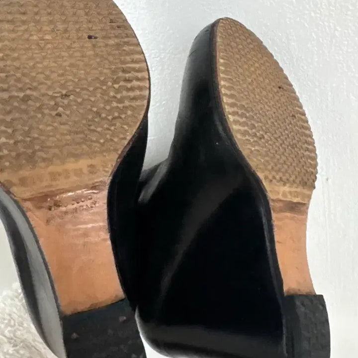 [BUNJANG] Maison Margiela Black Leather Ankle Boots / [240/37.5] 프랑스구매 메종 마르지엘라 블랙 레더 앵클부츠