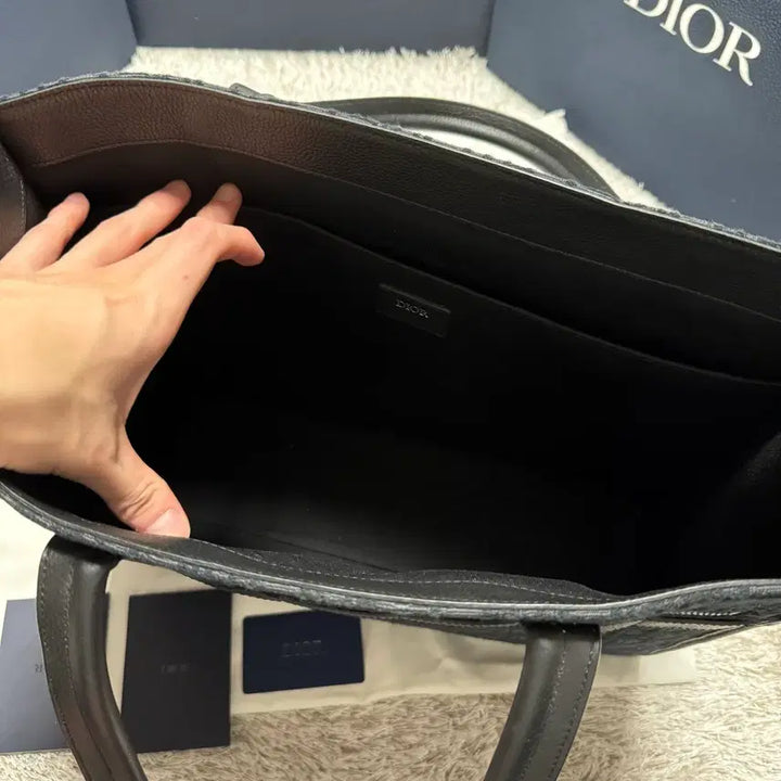 [BUNJANG] Dior Oblique Jacquard Safari Tote Bag Black / [ OS ] 디올 오블리크 자카드 사파리 토트백 블랙