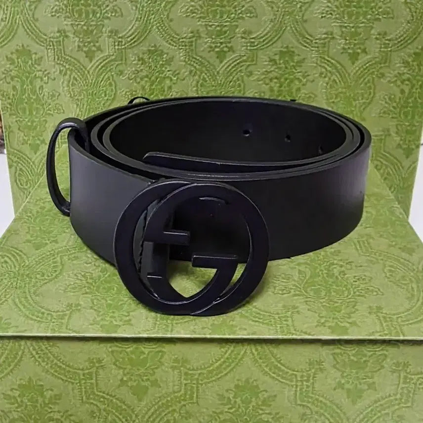 [BUNJANG] Gucci Interlocking G Buckle Leather Belt 105/42 Certificate of Authenticity / 구찌 인터로킹 G 버클 가죽벨트 105/42 (정품 감정서)