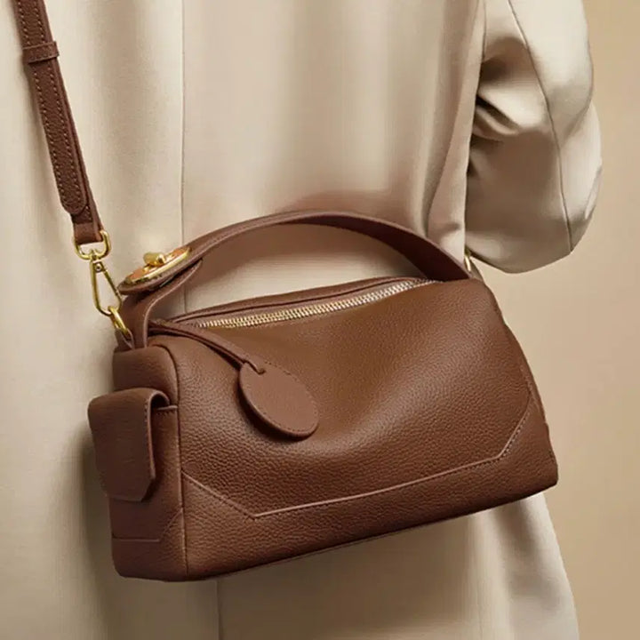 [BUNJANG] Tote Bag (Brown, New) / 가죽 토트백 브라운 컬러(새상품)