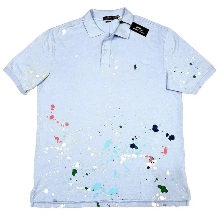 [BUNJANG] Polo Ralph Lauren Paint Splatter Polo Shirt 2XL / 폴로 랄프로렌 페인트 스플래터 카라티 2XL (새싱품)