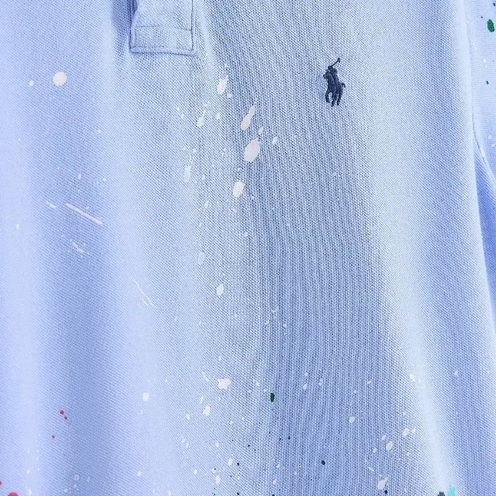 [BUNJANG] Polo Ralph Lauren Paint Splatter Polo Shirt 2XL / 폴로 랄프로렌 페인트 스플래터 카라티 2XL (새싱품)