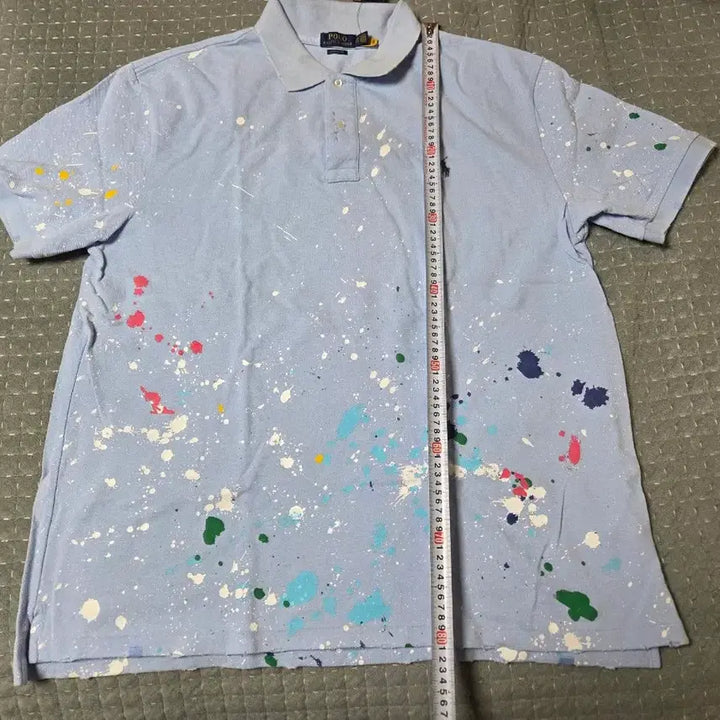 [BUNJANG] Polo Ralph Lauren Paint Splatter Polo Shirt 2XL / 폴로 랄프로렌 페인트 스플래터 카라티 2XL (새싱품)