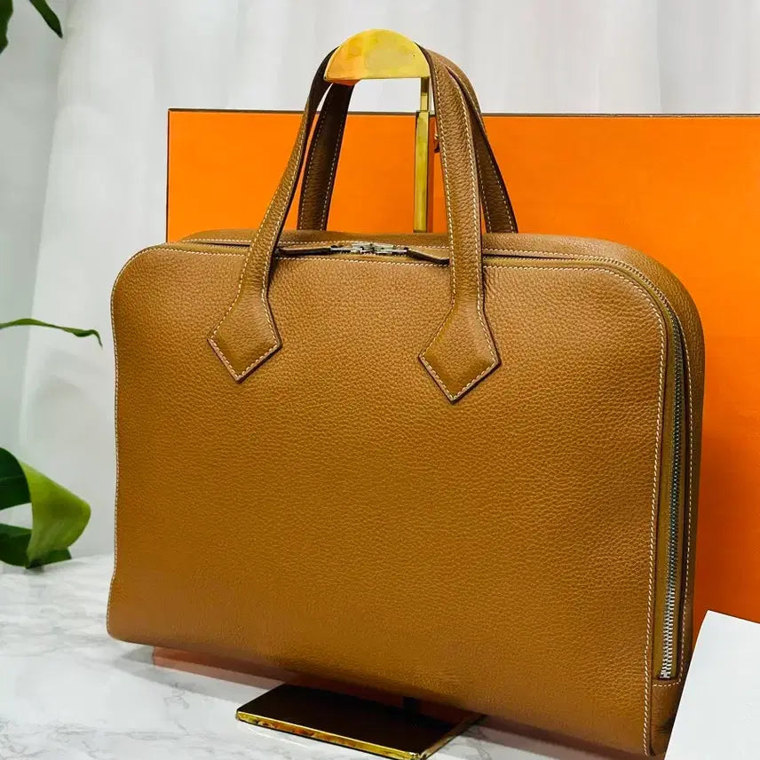 [BUNJANG] Hermes Victoria Light Camel Gold Handbag / [22년도,박스 구성] 에르메스 빅토리아 라이트 카멜골드