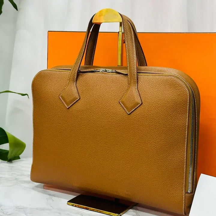 [BUNJANG] Hermes Victoria Light Camel Gold Handbag / [22년도,박스 구성] 에르메스 빅토리아 라이트 카멜골드