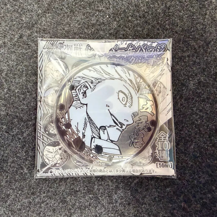 [BUNJANG] Jujutsu Kaisen Gojo Satoru Jump Shop Can Badge / 주술회전 점프샵 원화 은박 캔뱃지 고죠사토루 판매합니다