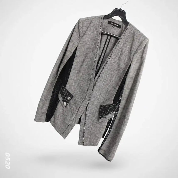 [BUNJANG] Egoist Color-Block Suit Jacket / 26-121 에고이스트 여성 배색 정장 자켓GR 빈티지킹