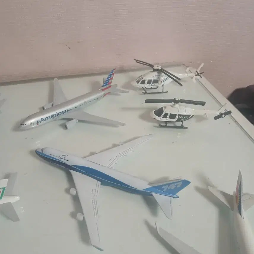 [BUNJANG] Diecast Aircraft and Helicopter Models Bundle Set / 다이캐스트 항공기/헬리콥터 모형 일괄 디피용