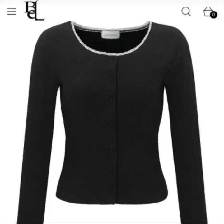 [BUNJANG] Veliar Bloom Cardigan - Black / 택ㅇ 벨리아르 블룸 가디건 블랙 새상품 워니하우스