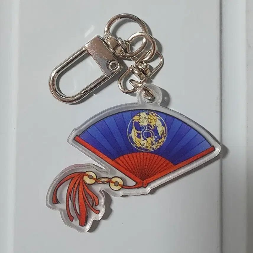 [BUNJANG] Non-Official Jakdu Acrylic Keychain Fan / 비공굿 작두 자대감 부채 아크릴 키링