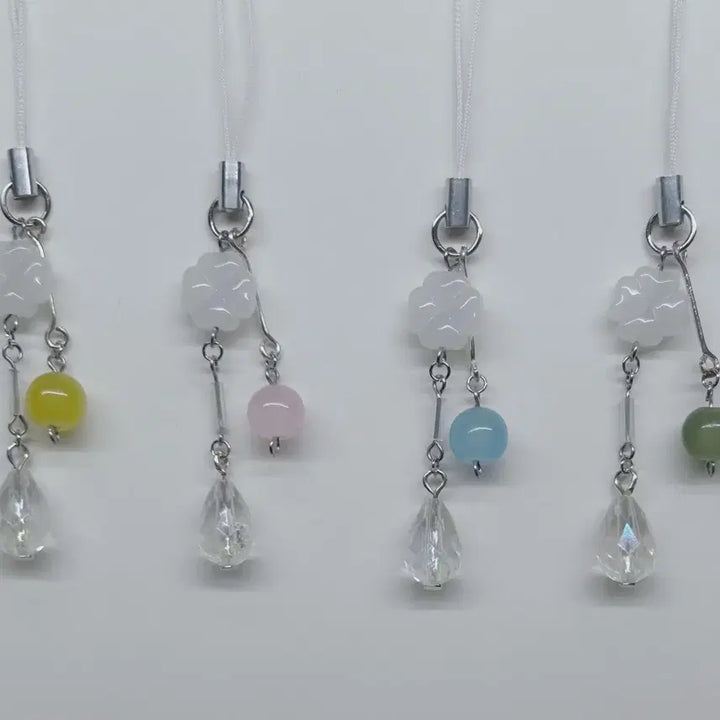 [BUNJANG] 4-Color Pastel Lucky Bead Keyring / [4 color] 행운 비즈키링