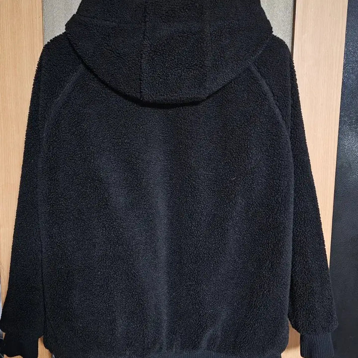 [BUNJANG] Calvin Klein Sherpa Hooded Zip-Up Black S / 캘빈클라인 뽀글이 후드집업 블랙 90 S