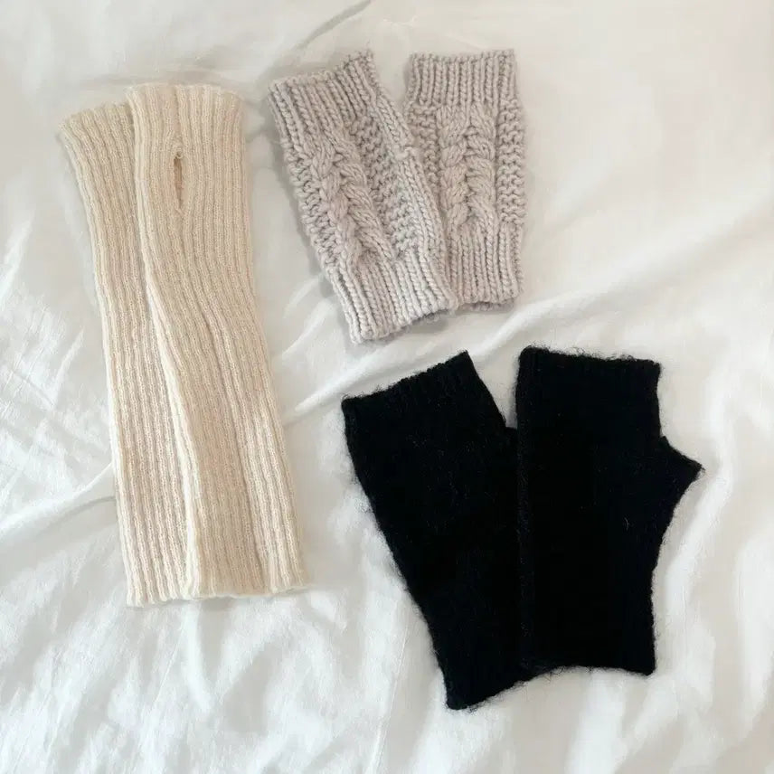 [BUNJANG] Zara Vintage Hand Warmer Arm Warmers / 자라 빈티지샵 워머 핸드워머 팔토시 일본 블랙 베이지 아이보리