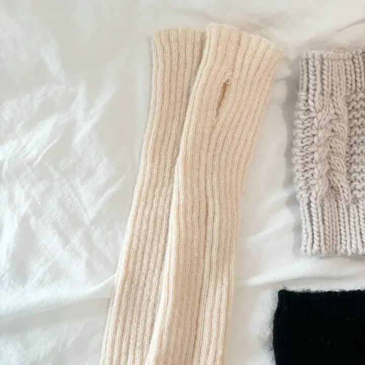 [BUNJANG] Zara Vintage Hand Warmer Arm Warmers / 자라 빈티지샵 워머 핸드워머 팔토시 일본 블랙 베이지 아이보리