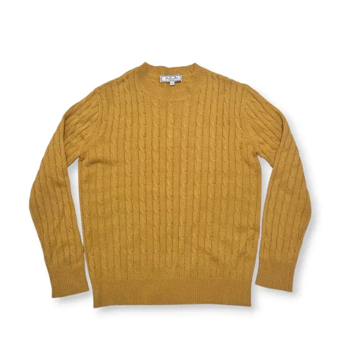 [BUNJANG] Andersson Bell Mustard Cable Knit Sweater / Andersson Bell 엔더슨 벨의 머스타드색 꽈베기 니트 스웨터