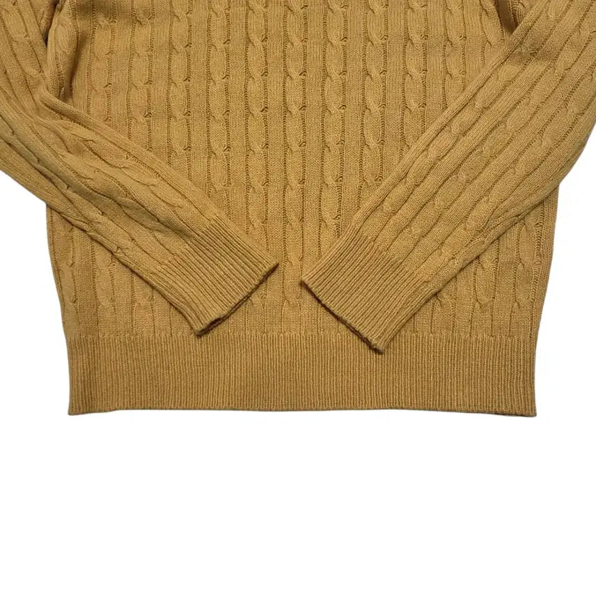 [BUNJANG] Andersson Bell Mustard Cable Knit Sweater / Andersson Bell 엔더슨 벨의 머스타드색 꽈베기 니트 스웨터