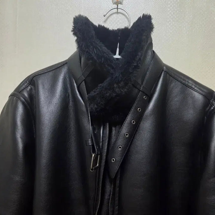 [BUNJANG] Black Faux Shearling Coat / 무스탕