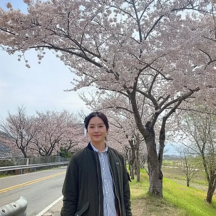 [BUNJANG] Lacoste MA-1 Bomber Jacket (Khaki) / 라코스테 남성 롱 MA-1 점퍼 카키 95사이즈 90사이즈 커플