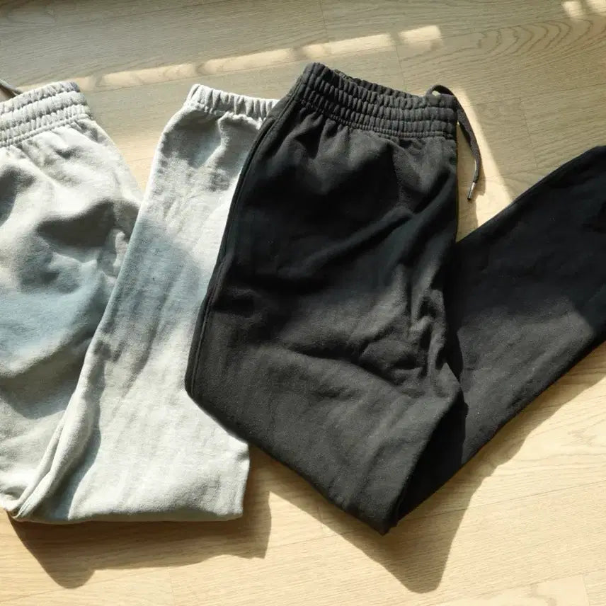 [BUNJANG] M 멜란지마스터 Jogger Pants Bundle Set / M 멜란지마스터 조거 팬츠 블랙/ 그레이 일괄 판매