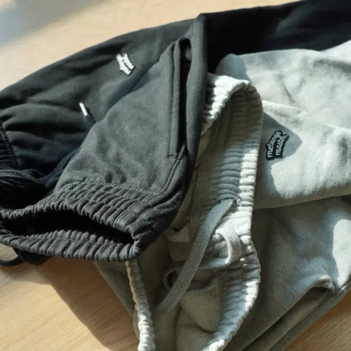 [BUNJANG] M 멜란지마스터 Jogger Pants Bundle Set / M 멜란지마스터 조거 팬츠 블랙/ 그레이 일괄 판매