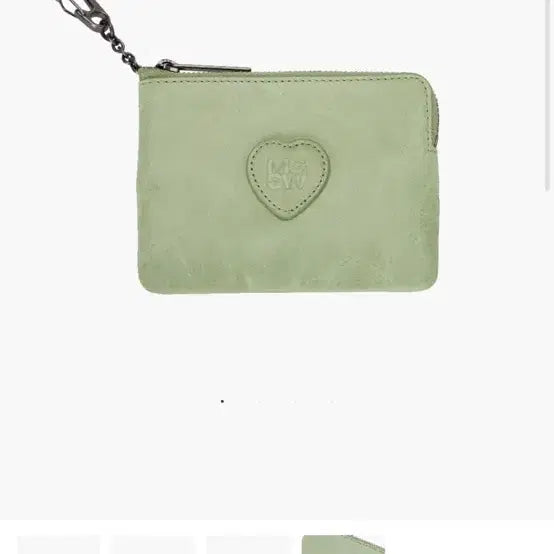 [BUNJANG] Marge Sherwood Heart Zipper Wallet Mint / 마지셔우드 하트 지퍼 반지갑 민트