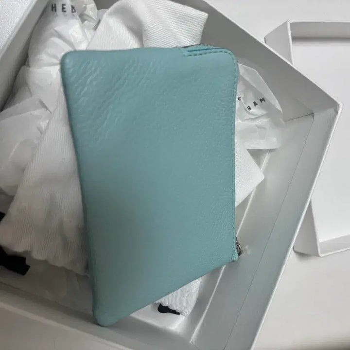 [BUNJANG] Marge Sherwood Heart Zipper Wallet Mint / 마지셔우드 하트 지퍼 반지갑 민트