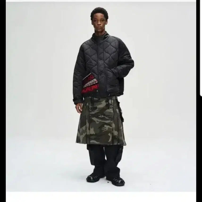 [BUNJANG] Andersson Bell Unisex Knit Patch Quilted Blouson Jacket / 앤더슨벨  유니섹스  니트패치 퀼팅 블루종   점퍼