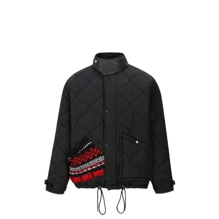 [BUNJANG] Andersson Bell Unisex Knit Patch Quilted Blouson Jacket / 앤더슨벨  유니섹스  니트패치 퀼팅 블루종   점퍼
