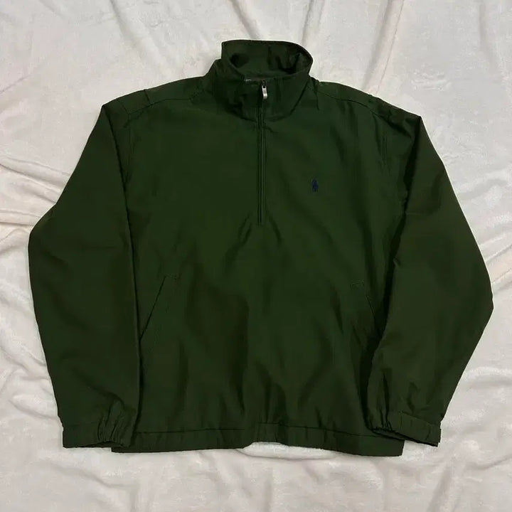 [BUNJANG] Polo Ralph Lauren Poly-Shell Half-Zip Pullover Anorak / (M)폴로랄프로렌 폴리쉘 풀오버 하프집업 아노락 딥그린