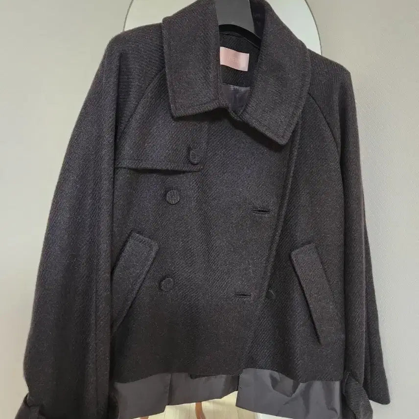 [BUNJANG] LEBEIGE Wool Alpaca Jacket Coat / LEBEIGE 르베이지 울 알파카 자켓 반코트