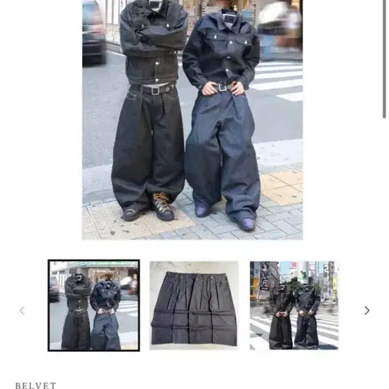 [BUNJANG] Belvet Rigid Tuck Pants Indigo / Belvet rigid tuck pants indigo색상