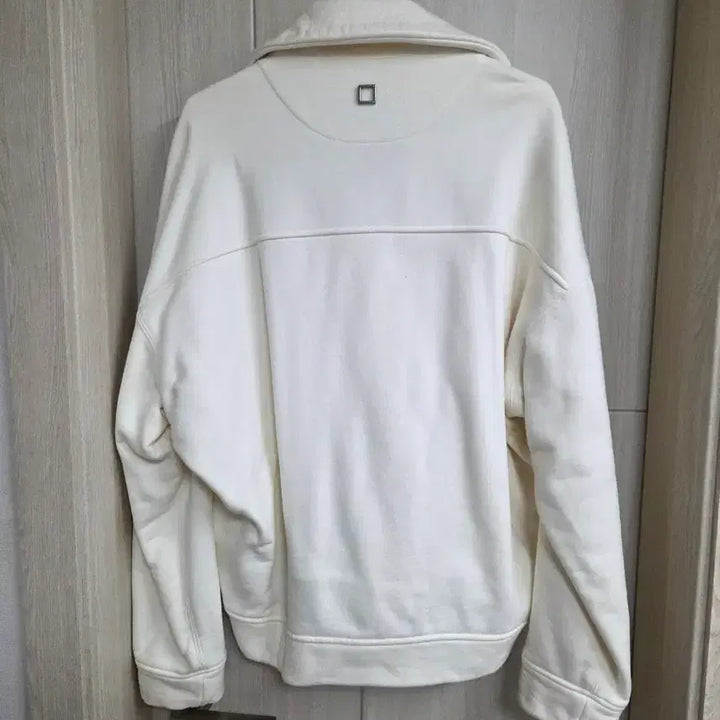[BUNJANG] Wooyoungmi Half-Zip Sweatshirt Ivory / 우영미 하프집업  46 아이보리