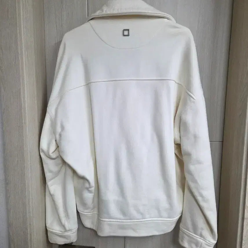 [BUNJANG] Wooyoungmi Half-Zip Sweatshirt Ivory / 우영미 하프집업  46 아이보리