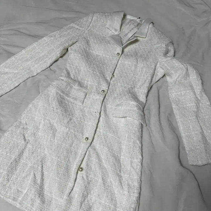 [BUNJANG] Blackhole Jay Tweed Dress Ivory / 블랙홀제이 트위드 원피스 아이보리 데이트룩 연말룩