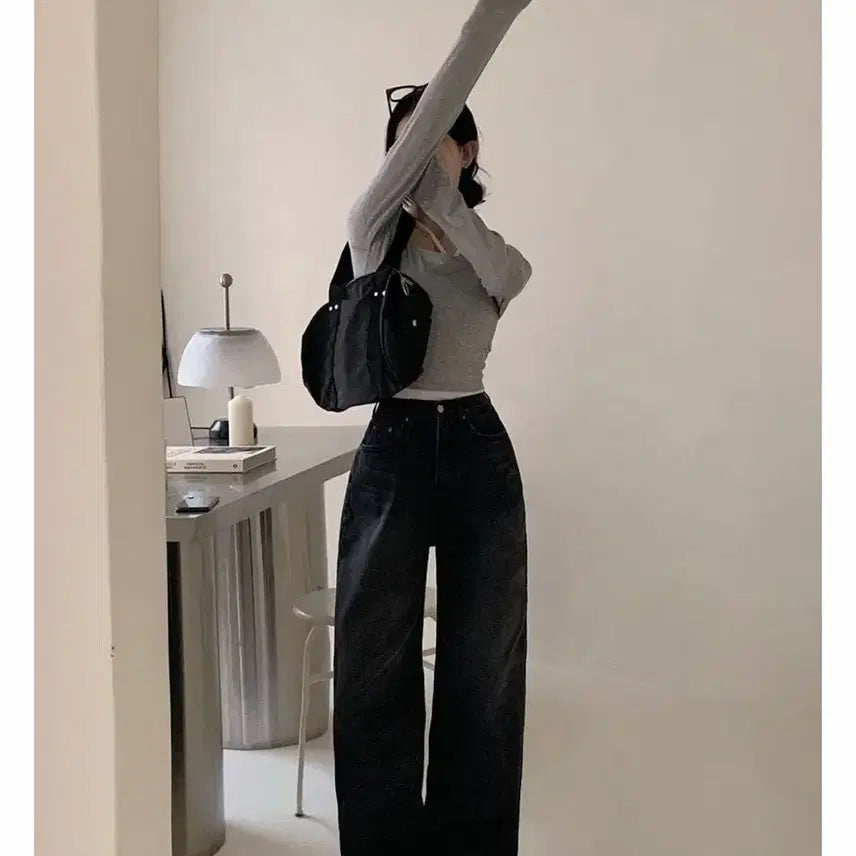 [BUNJANG] Beidelli Ocean Wide Denim Pants / 베이델리 오션 와이드 데님 팬츠