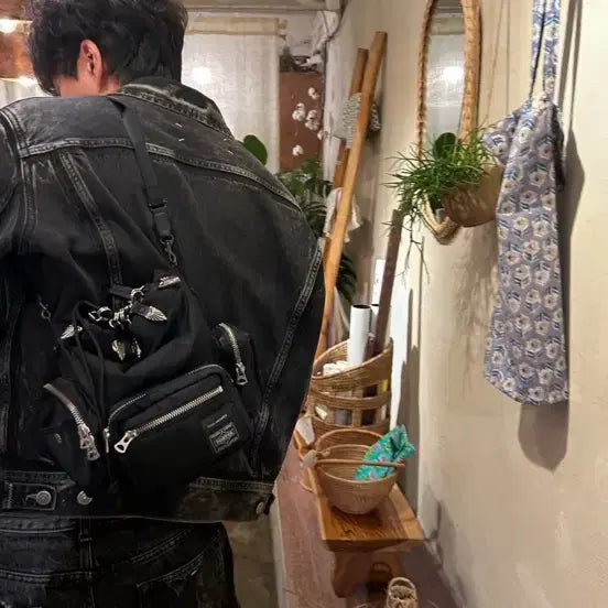 [BUNJANG] Porter x Toga String Bag - Black / 포터 x 토가 스트링백 블랙