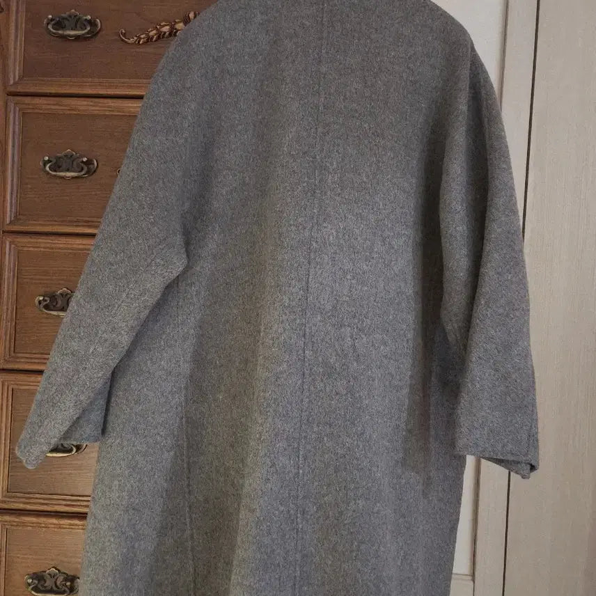 [BUNJANG] KL by LYNN Gray Wool Long Coat / KL by LYNN 린 핸드메이드 울90% 그레이 롱코트