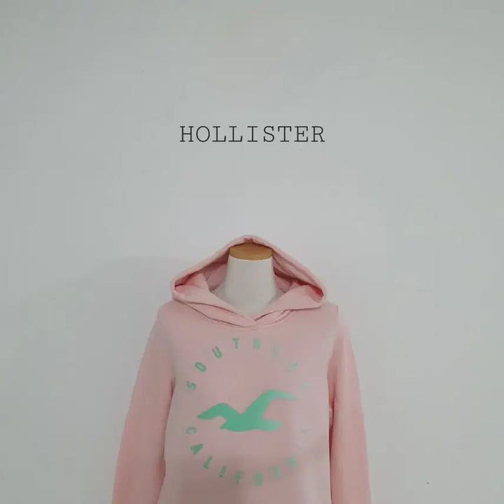 [BUNJANG] Hollister Big Logo Pink Hoodie / 세일)No.26020508 홀리스터 빅로고 핑크색 후드티