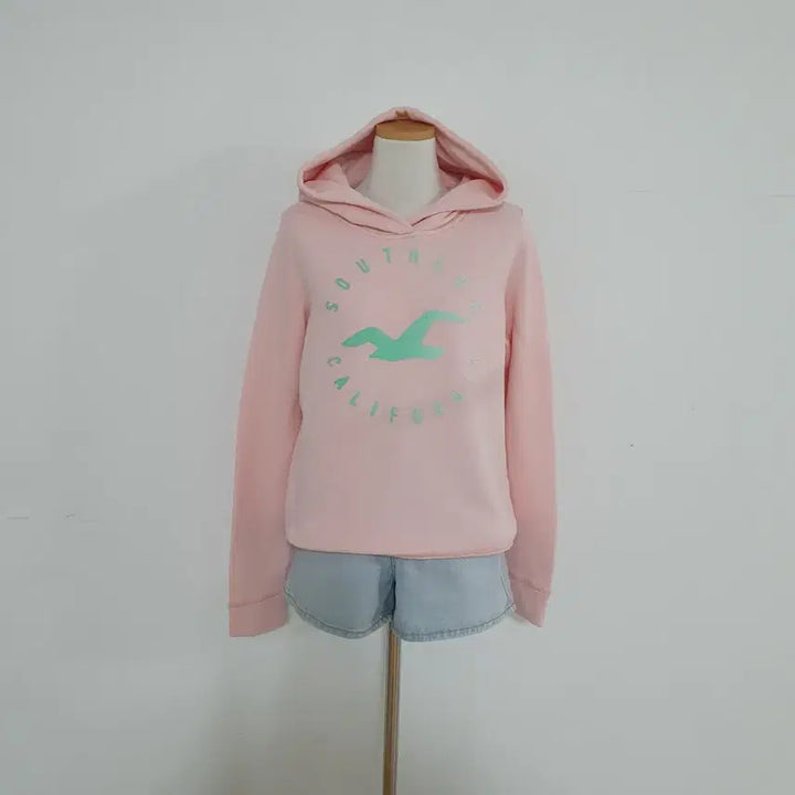 [BUNJANG] Hollister Big Logo Pink Hoodie / 세일)No.26020508 홀리스터 빅로고 핑크색 후드티