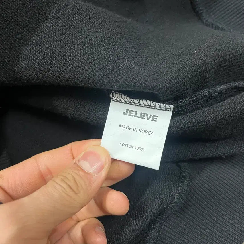 [BUNJANG] JLBB Black Hoodie Size 2 / 짐웨어 제이엘브 블랙 후드티 사이즈 2