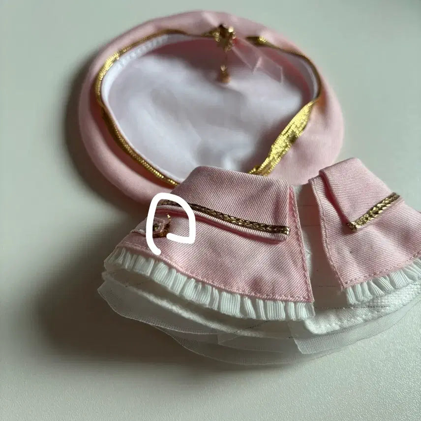 [BUNJANG] NiniMALL 10cm Cape Beret Set Pink / 현물) 니니멀 10cm 케이프 베레모 세트 핑크