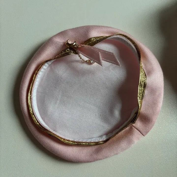 [BUNJANG] NiniMALL 10cm Cape Beret Set Pink / 현물) 니니멀 10cm 케이프 베레모 세트 핑크