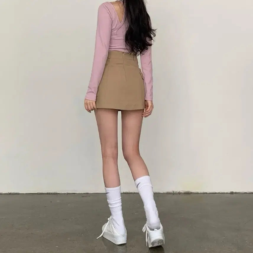 [BUNJANG] Cargo Pocket Mini Skirt / 카고 포켓 미니 스커트