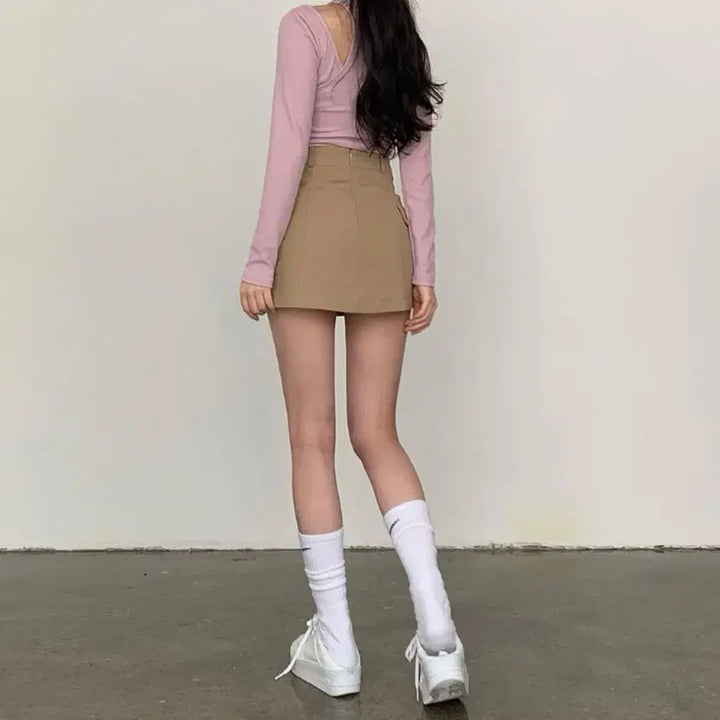 [BUNJANG] Cargo Pocket Mini Skirt / 카고 포켓 미니 스커트