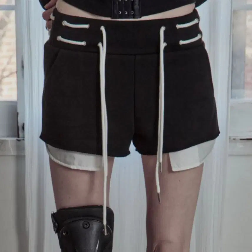 [BUNJANG] Piarche EYELET STRING SHORTS / Piarche 피아체 EYELET STRING SHORTS