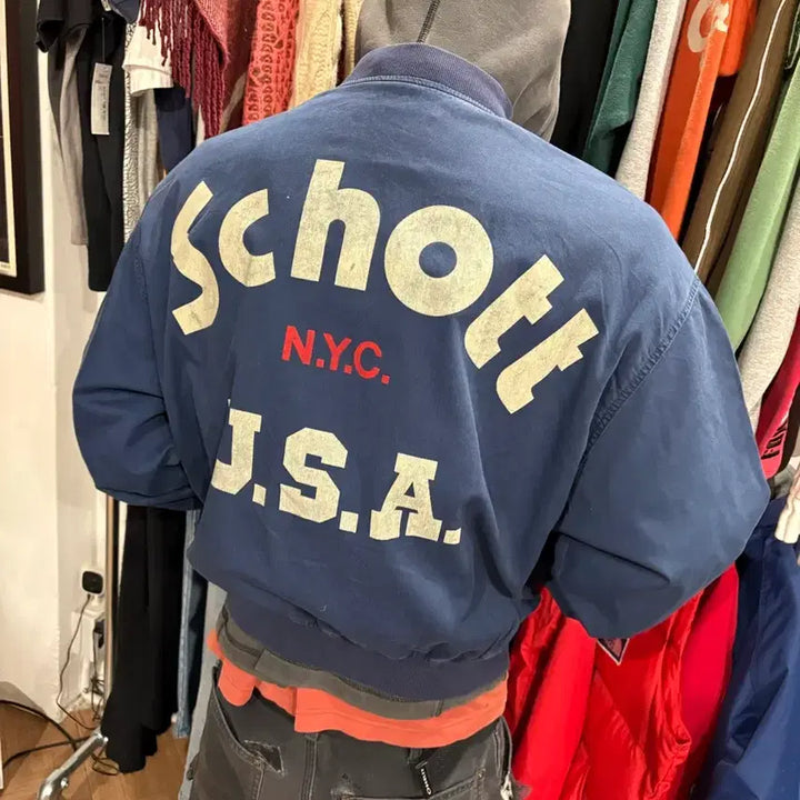 [BUNJANG] Schott 90s Bomber Jacket / 90s Schott 봄버자켓